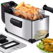 Deep Fryer, Electric Deep Fat Fryers with Baskets, 3 Liters Capacity Oil Fryi...