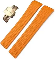 [KAVJU] For Patek 5164A 5167A AQUANAUT Philippe Series Butterfly Buckle Silicone Watch Strap 21mm Colorful Fluorous Rubber Watch Band