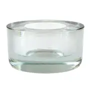 Candle Holder Set of 4 Recycled Glass Votives Holders 1.5 in H x 3 in Dia 2 Pack