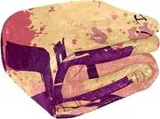 EGGDIOQ Ink Splash Elffel Tower Cozy Throw Blanket Shawl Leg-Cover Super Fluffy Soft Warm Microfiber Plush Blankets for Bed, Couch, Sofa, Outdoor, Travel, Picnic, Camping(59"x78.7")