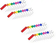 SHINEOFI 2pcs 20 Book Highlight Strips Sticky Index Tabs Adhesive Reading Markers for Learning and Studying