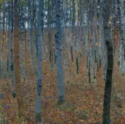 Gustav Klimt - Beech Grove I Giclee Fine Art Print on Canvas Printing 36"