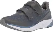 [Propét] Women's Propet One Twin Strap Cross Trainer, Black/Grey, 7 X-Wide