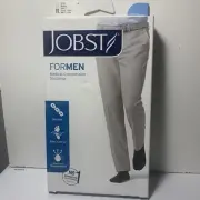 JOBST For Men Ribbed Compression Knee High Socks 15-20 mmHg Medium Khaki