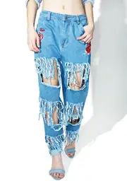 Encore Distressed Denim Jeans