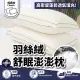 【BOSS BEDDING 小老闆寢具】羽絲絨舒眠澎澎枕(枕頭 羽絲絨枕 水洗枕 飯店枕 人體工學)