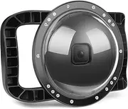 XTGP548 Underwater Dome Dual Handheld Tray Dome Port Housing Case Diving Protective Case Underwater 45m/147ft Only Compat with Hero 8 Action Camera Black One Size