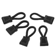 Zipper Pulls Replacement 20pcs Extension Cord Handle Fix Tag Extender Black