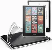 EooCoo Clear Case for All-New Kindle Paperwhite 12th Gen 2024 (7") & Kindle Colorsoft Signature Edition (7") - Lightweight, Scratch-Proof Silicone Back Cover, Clear