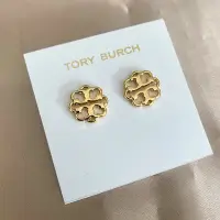 在飛比找Yahoo!奇摩拍賣優惠-現貨歐美飾品 Tory burch TB耳釘經典雙T徽標銅鍍