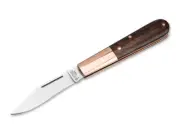 Boker Solingen Barlow Slip Joint Folding Knife 2.5" N690 Blade, Copper Ironwood