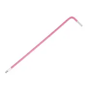Ball End Hex Key Wrench, 2mm l Shape Extra Long S2 Steel Repair [Pink]