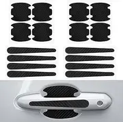 Oruola 16pcs Car Door Handle Scratch Protector,Car Door Handle Protector Film, Protective Sticker-Anti-Scratches, Non-Marking,Easy Application (Black)