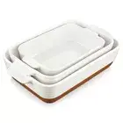 Casserole Dishes for Oven, Ceramic Baking Dishes Set of 3, Baking Pan Casserole
