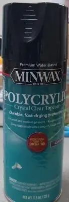 Premium Water-Based Minwax Polycrylic -Crystal Clear SATIN Topcoat Spay