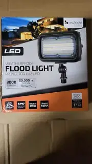 Outdoor LED Wall Flood Light Weatherproof Bronze 30 Watt Weatherproof New