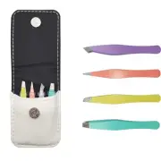 Best Mini Eyebrow Tweezers Set - Professional Stainless Steel Tweezers for Tr...