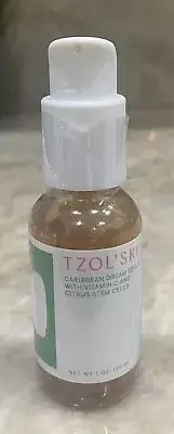 TZOL’SKIN Caribbean Dream Serum Vitamin C & Citrus Stem Cells 1 Oz New Sealed