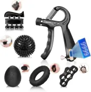 Grip Strength Trainer, Hand Grip Exerciser Strengthener with Adjustable Resistan