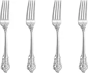 KEAWELL Luxury 5.9" Appetizer Forks, Set of 4, Silver, 18/10 Stainless Steel