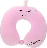 Zerodeko Comfortable Shaped Neck Pillow for Travel and Office Memory Cervical Support for Napping Airplane and Cars Soft Ergonomic Design for and Comfort