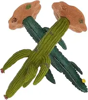 2pcs Artificial Cactus Fish Tank Decor Home Decor Decorations Birthday Decoration for Girl Fake Cactus Upholstery Trim Houseplant Tots Lizard Mini PVC