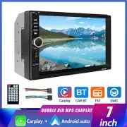 7" Car Stereo Radio Carplay & Android Auto Play BT FM AUX MP5 Double 2Din