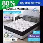 STARRY EUCALYPT Mattress Pillow Top Foam Bed Double Size Bonnell Spring 24cm