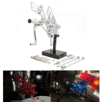 CNC Rearsets Footpegs Rear Set GP For CBR600RR 2003-2006 CBR600 F4 2001-2004