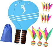 Aymzbd 2X Badminton Set Interior Kit Badminton Kit Exercise Badminton Shuttle Badminton Shuttle and Racket