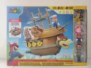 Super Mario Action Figures 2.5": Deluxe Bowser's Airship Playset (5 Figures)