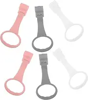 BESPORTBLE 6Pcs Crib Hanging Rings Portable Pull Up Rings for Walking Assistance Safe Stand Handle for Early Development Motor Skills for Nursery Use