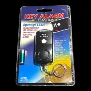 Lightweight 120-dB Keychain ALARM With Flashlight