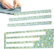 Zipper Pocket Template, Acrylic Zipper Making Templates, Bag Zip Making Templates Set for 7/8/9 Inch, Lemon Pattern Zippers Measuring Zip Sewing Templates, Sewing Aids