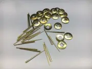 50 Piece Brass Hand Washers 3/16” Square Hole and Tapered Pins for Clocks Repair