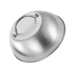 Stainless Steel Pan Lid Durable Frying Pan Cover for Outdoor BBQ