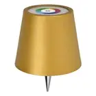 Wireless Bottle Lamp Rechargeable Warm Light & RGB Touch LED Table Lamp (Gold)