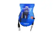 Amphenol ACJ1 1M 3pin Male XLR to 6.35mm TRS Jack Audio Cable