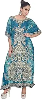 [Goood Times] Plus Size Kaftan Dress Tunic Long Maxi Kimono Caftan Gown Nightdress Beach Party Casual Dress