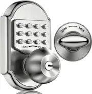 Keyless Entry Door Lock with Keypad - Keyless Deadbolt Lock, Digital Code Securi