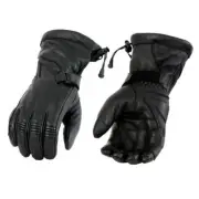 Milwaukee Leather 7518 Men's Deerskin Gauntlet Motorcycle Gloves w/ i-Touch Tec