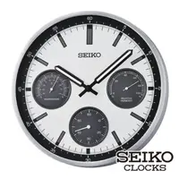 在飛比找momo購物網優惠-【SEIKO 精工】三眼造型時鐘掛鐘 QXA823S(EIK