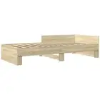 Bed Frame Slatted Single Bed Mattress Base Bedstead Engineered Wood vidaXL