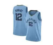 Ja Morant #12 Grizzlies Light Blue On Court Replica Jersey Men's
