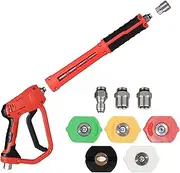 Pressure Washer - Auto Washing Cleaner Detachable,High-Pressure Power Washer Wand, Watering Sprayer Cleaning Tool for Gutter Patio Car Window