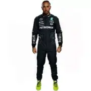 AMG F1 Mercedes Lewis Hamilton 2024 Go Kart Racing Suit CIK/FIA Level 2 Approved
