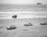 Nascar Daytona Beach Cup Race 1956 Motor Racing Old Photo