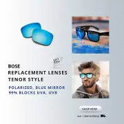 Bose Sunglasses Lenses Tenor Style Frames Lens Blue Mirror GIFT50 ID LEN01