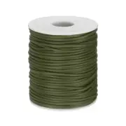 54.6 Yards Hollow Pipe Rubber Cords 2mm Hollow Tube Medium Olive