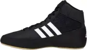 adidas Men's HVC Wrestling Shoes 11.5, Black/White